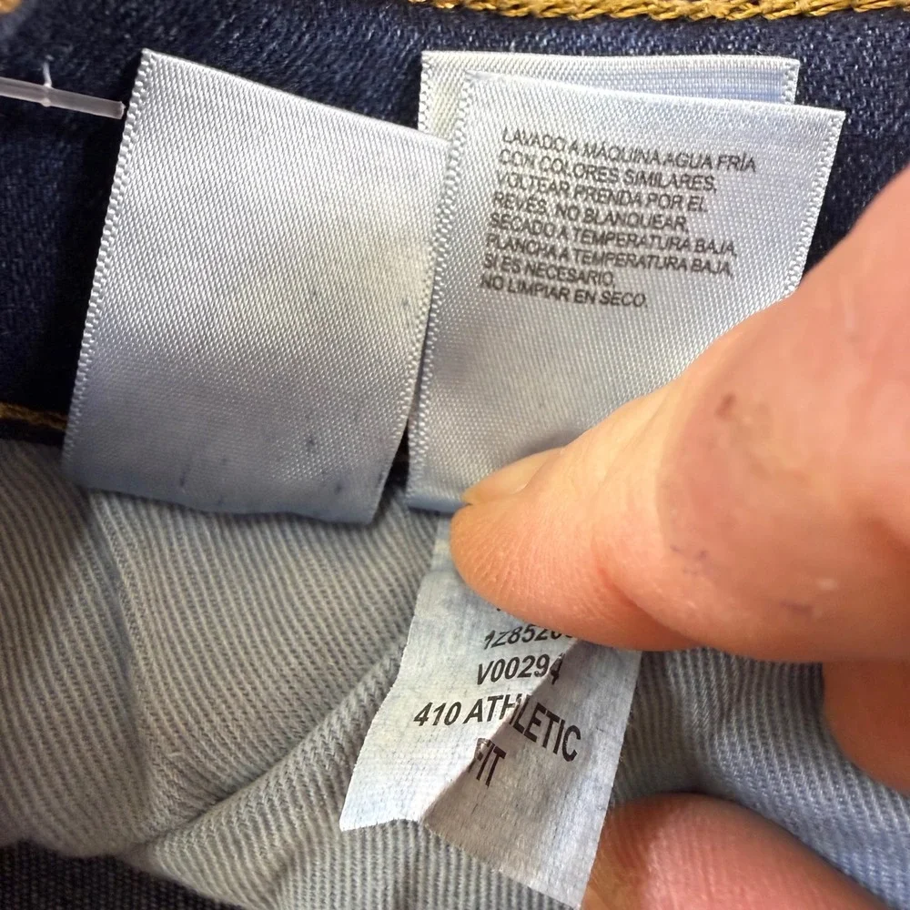 Lucky Brand 121 Slim Straight Mens Jeans 32x30 Dark Wash Blue Stretch Denim